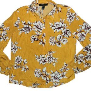 Forever 21 Contemporary Marigold Floral || Medium || GUC